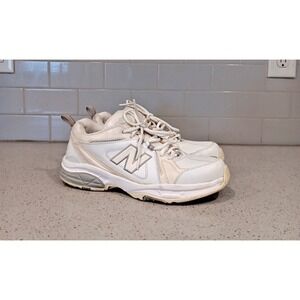 New Balance 608 v3 Training Athletic Shoes Men's 10 White Leather MX608V3G